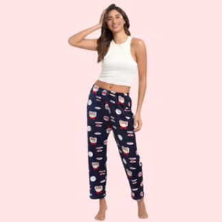 Ladies casual printed warm Pajama (Pk of 2)