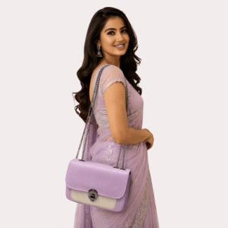 LavishLily Lavender Chain Sling Bag for Women