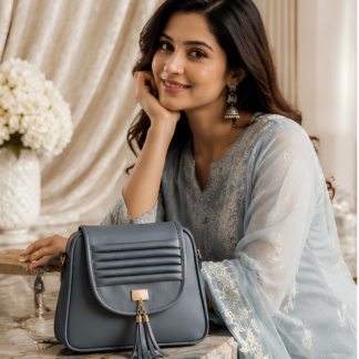 Midnight Charm Tassel Sling Bag